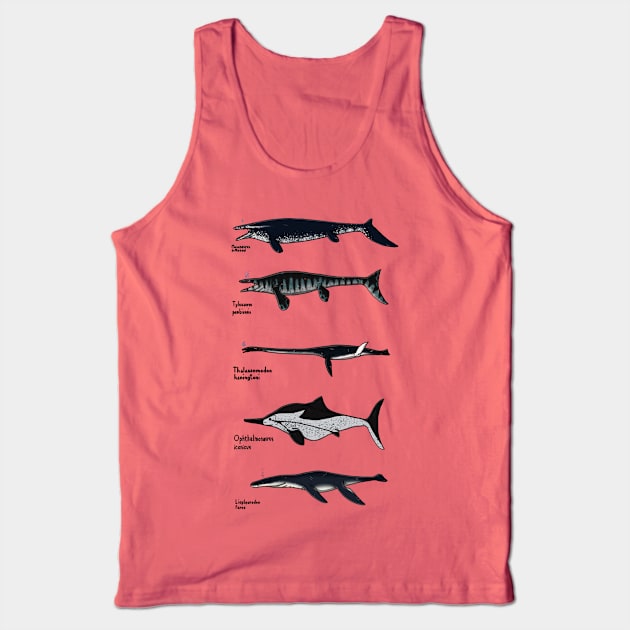 Marine Reptiles Tank Top by DenerDPaleoarts